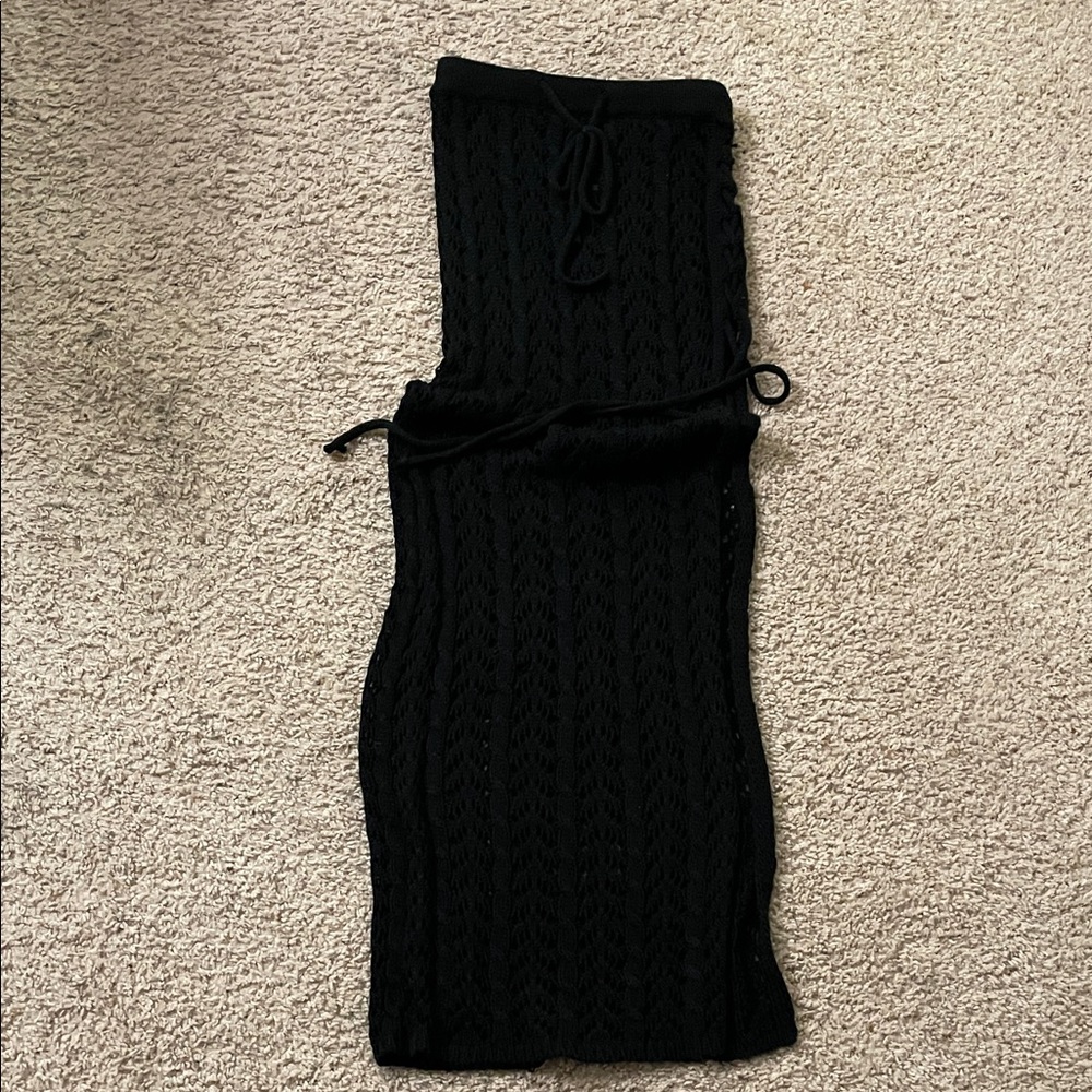 Black Knit Pants